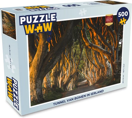 Puzzel Tunnel van bomen in Ierland - Legpuzzel - Puzzel 500 stukjes