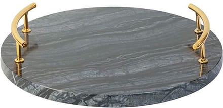 FUGURATO DIENBLAD MARBLE 0502 | ZWART - GOUD