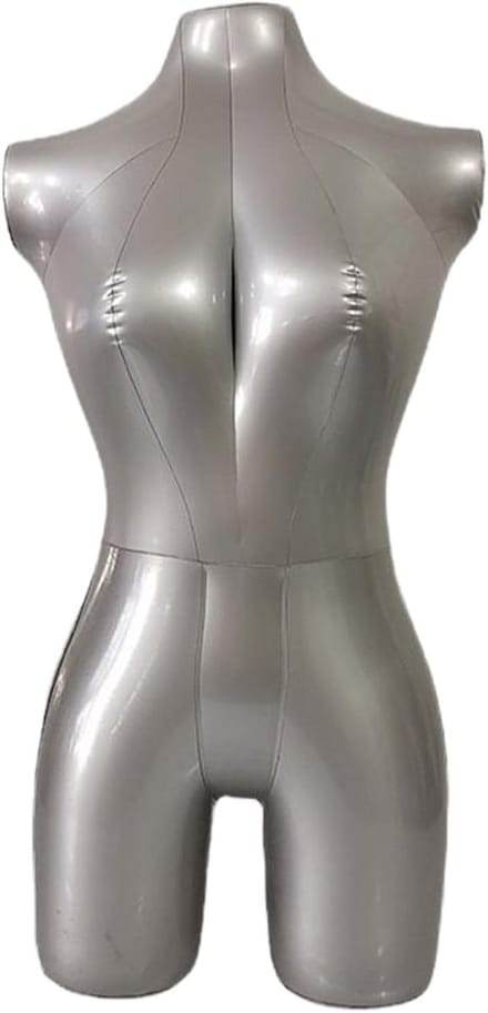 Opblaasbare etalagepop - Kleding display - Kleding presenteren - Lichtgewicht en robuust - 70-83 cm hoog - Transparant