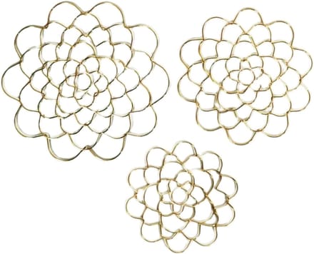 Bloemenrooster Vaas - Bloemstukken Hulp - Bloemen Schikken - Set van Drie - 3 Maten - Lichtblauw