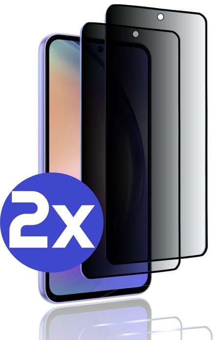 ArmorDrop Privacy Screenprotector Geschikt Voor Samsung A54 - Gehard Glas - 2 Stuks