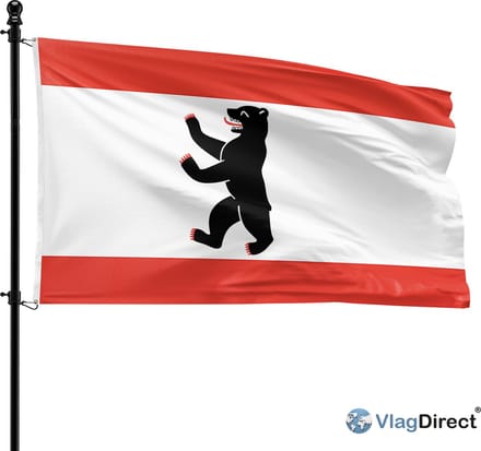 VlagDirect - Berlijnse vlag - Berlijn vlag - 90 x 150 cm.
