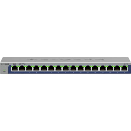 NETGEAR GS116 - Netwerk Switch - Unmanaged - 1 Gbps - 16 poorten