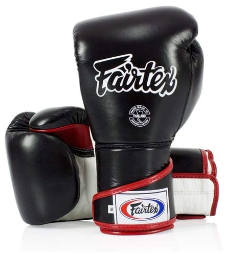 Fairtex BGV6 - Leren Bokshandschoenen - Zwart - 10oz
