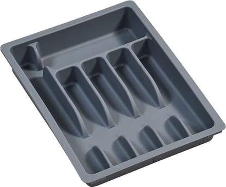 Uitschuifbare bestekbak van Plastic - Uitschuifbaar van 6 naar 8 Vaks - 29-50 x 38 x 6,3 cm
