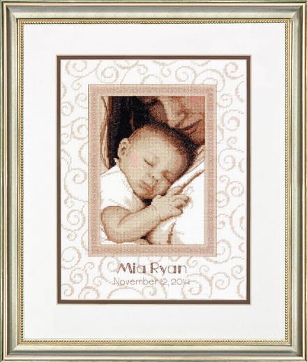 Peaceful baby birth record Aida telpakket - Dimensions