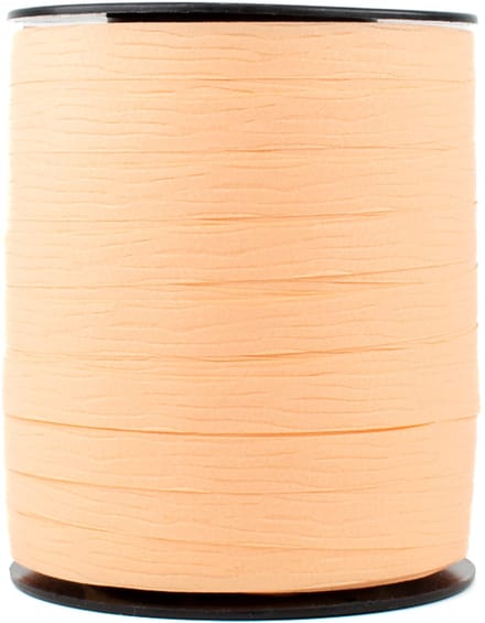 Krullint - 10 mm x 250 m - roze/zalmkleur - paperlook