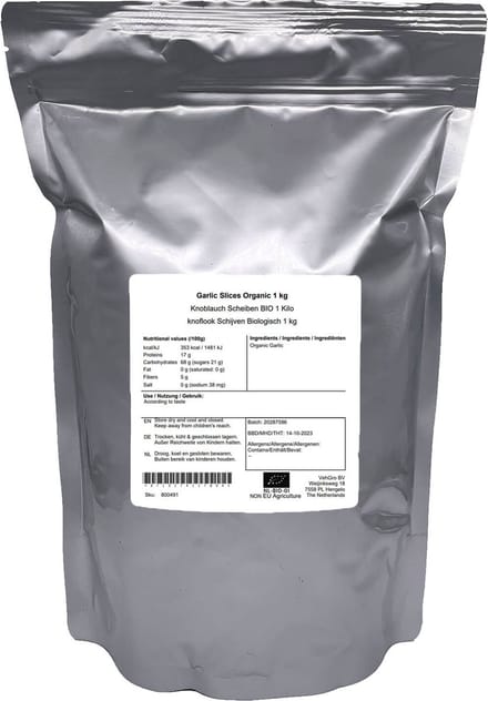 Knoflook Schijven - 1 Kg - Holyflavours