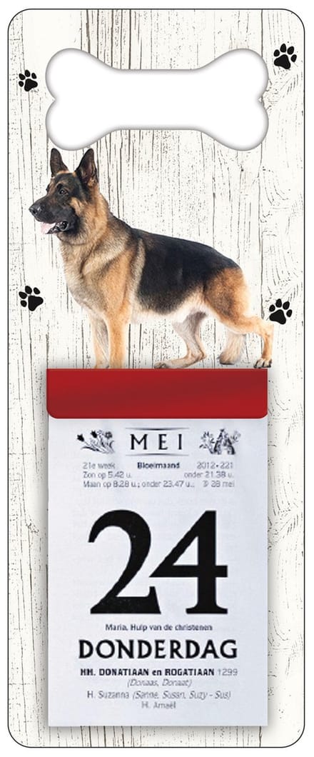 Scheurkalender 2027 Hond: Duitse Herder Langharig