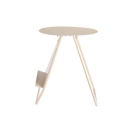 Leitmotiv Bijzettafel Esencia - Gebroken wit - 40x40x48cm - Modern