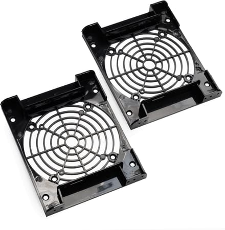 2 x Montage Frame 5.25'' naar 2.5'', 3.5'' SSD / HDD - Geschikt voor 8cm / 12cm Ventilators
