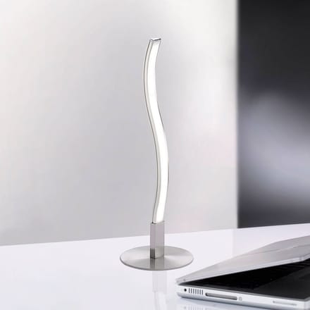 JUST LIGHT. GmbH LED tafellamp Wav 3.000K 30cm staal