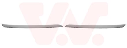 Renault Clio, 2012 - 2019 - grillelijsten, chrome, links + rechts