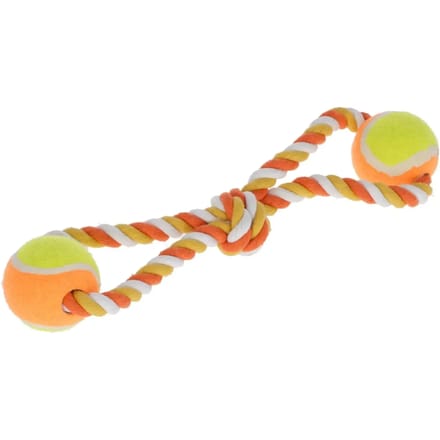 Kerbl - Trekspeelgoed ballen, 34 cm oranje, katoen