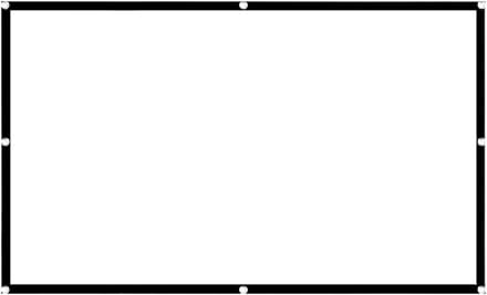 Projectorscherm - Scherm Projector - Thuisbioscoop Maken - Kreukvrij Ontwerp - 100 Inch - Wit