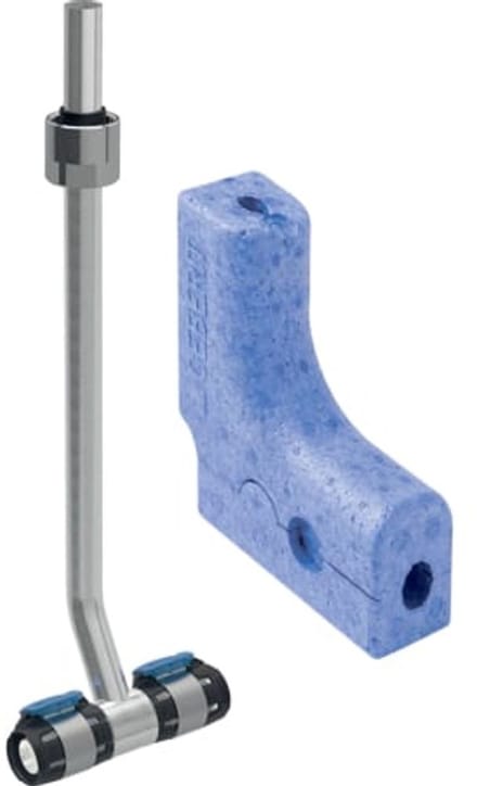 Geberit FlowFit radiatoraansluiting T-stuk met schroefaansluiting voor Euroconus, 619.420.22.1