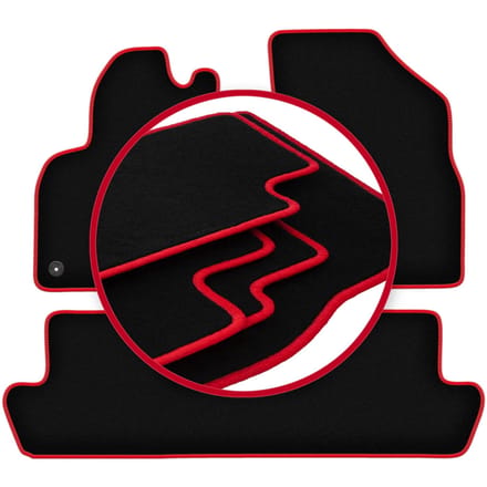 CARLUX-RED automatten voor: Peugeot 5008 I crossover (2009-2017)