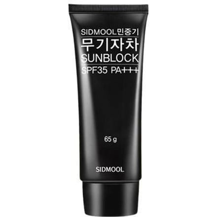 [SIDMOOL] MIN JUNG GI Physical Sunblock SPF 35 PA+++ 65g black