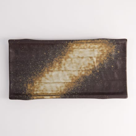 Tokyo Design Studio - Groot Rechthoekig Bord - Bruin/Zwart - 24,7 x 12,2 x 3,2 cm