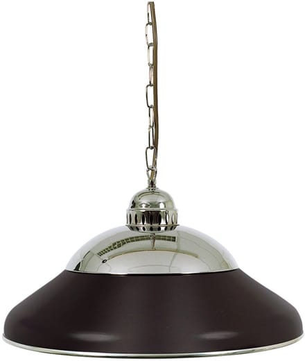 Lamp type biljart Solo 45cm. chroom/zwart
