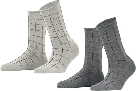 Esprit Sokken Checks 2-Pack