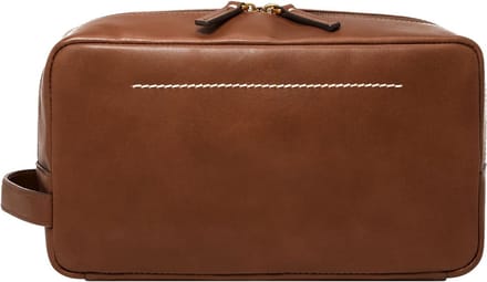 FOSSIL Toilettas Westover Dopp Kit Medium Brown Lichtbruin
