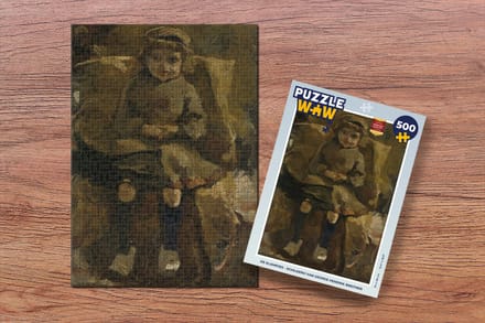 Puzzel De klompjes - Schilderij van George Hendrik Breitner - Legpuzzel - Puzzel 500 stukjes