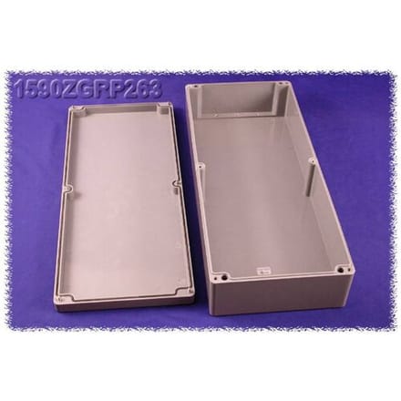Hammond Electronics 1590ZGRP263 Universele behuizing 600 x 250 x 120 Polyester Grijs 1 stuk(s)