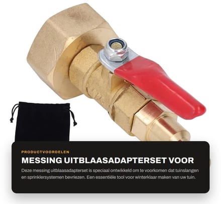 Dailygoods - Messing Uitblaasadapterset voor Tuinirrigatie en Vorstbescherming