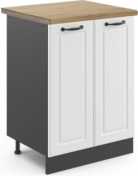 Vicco R-Line Keukenonderkast – 60 cm, WB Eik Wit Landhuis