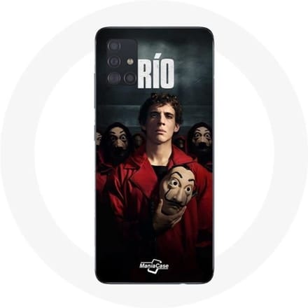 Coque - Maniacase - Samsung Galaxy A51 - Souple - La Casa De Papel - Rio Masque