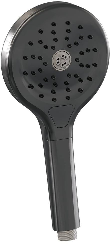 Brauer Handdouche 3 Standen Gunmetal Geborsteld