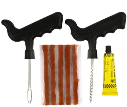 Bandenreparatieset met rubber en gereedschap 8-delig