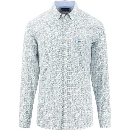 Fynch-Hatton Overhemd Mini Multi Floral Button Down Soft Green / male