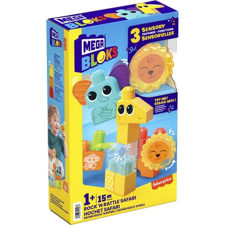 Fisher Price Mega Bloks Rock 'N Rattle Safari