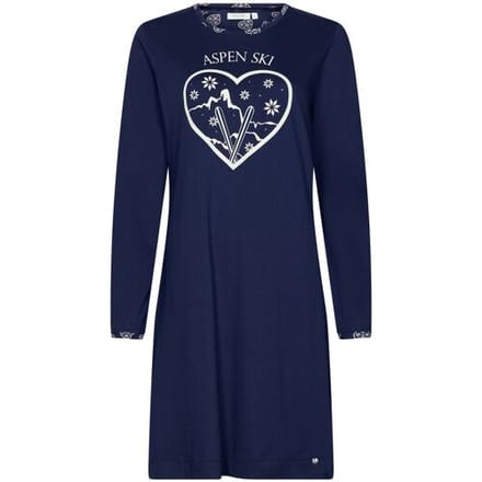 Rebelle - Nachthemd - Aspen Ski - Katoen - Blauw - Maat 40
