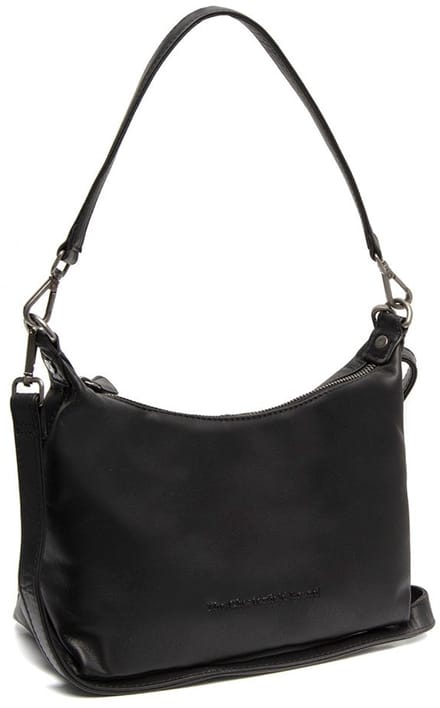 Christie Waxed Pull Up Schoudertas - Zwart