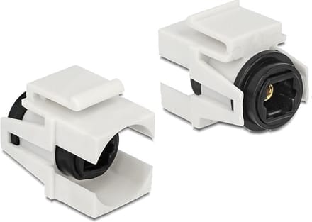Keystone module Toslink (v) - Toslink (v) / wit