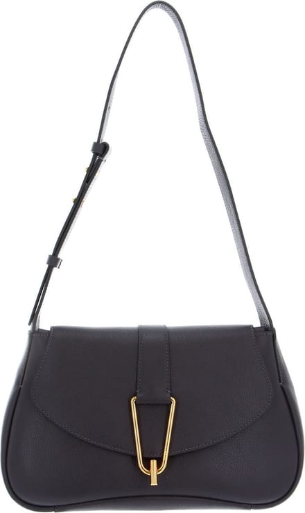 COCCINELLE Schoudertas Coccinelle Himma Handbag Grained Leather Ardesia Donkergrijs