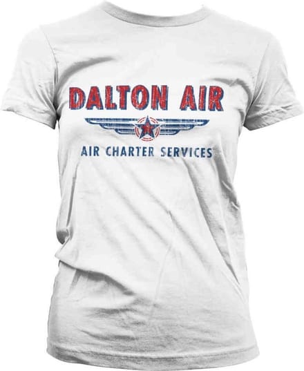 MacGyver Dames Tshirt -M- Daltons Air Charter Service Wit