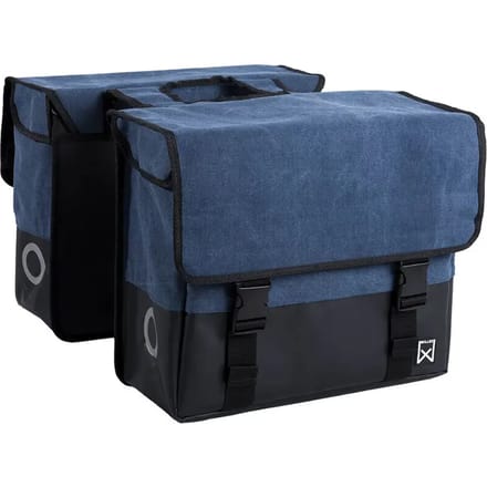 Dubbele bagagedrager tas van gecoat canvas Willex 40 L
