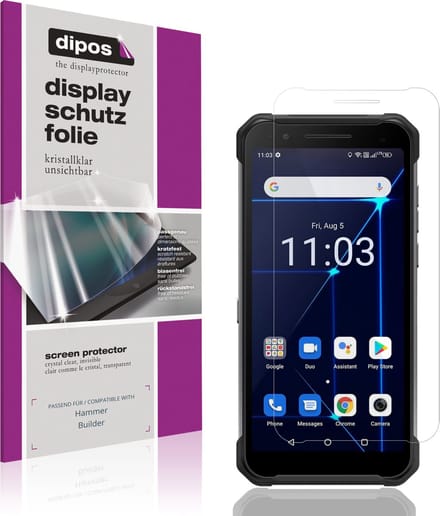 dipos – 4x Beschermfolie geschikt voor Hammer Builder | Krasbestendige & heldere Screenprotector Ultra-Thin