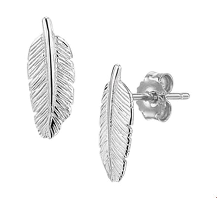 oorknoppen veer zilver gerhodineerd 1325526