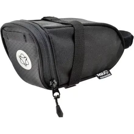 AGU Performance DWR - Zadeltas - Fietstas - 0,7L - Waterafstotend - 3M Reflectie - Bevestiging met bandjes - Zwart - Gerecycled Polyester