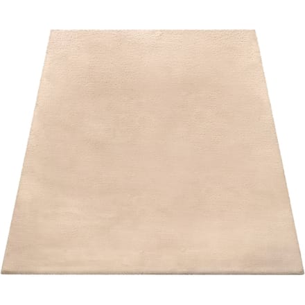 Vachtkleed Fluffy zand 200 cm vierkant