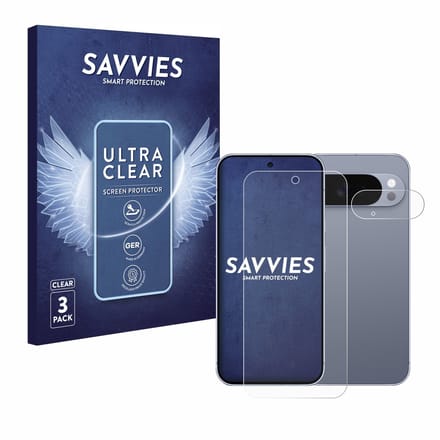 Savvies - Screenprotector voor Google Pixel 10 Pro XL (Voor+Camera) - Folie Beschermfolie transparant 6 Stuks