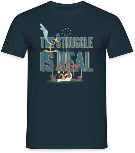 Looney Tunes The Struggle Is Real T-Shirt Heren