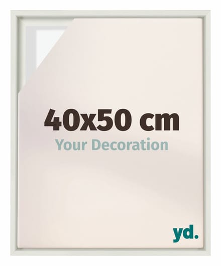 yd, Baklijst 40x50 cm Wit Mat - Lijst voor Canvasdoek - MDF Lyon