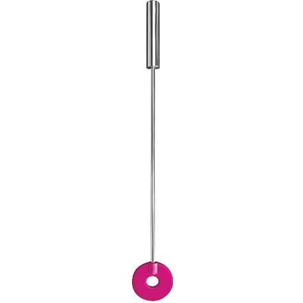 Lederen zweep met roze ronde top