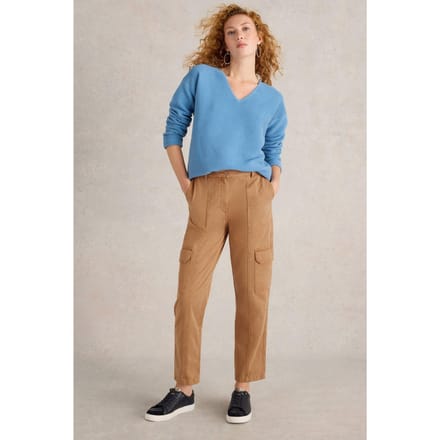 White Stuff Clover Cargo Trouser Mid Tan Taglia: 18 REGULAR | Pantaloni cargo Outlet | Donna